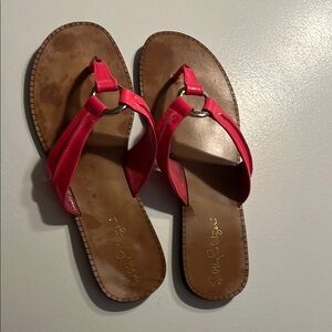 Lillie Pulitzer Pink Sandals 7.5 EUC